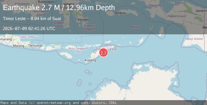 Map of Timor Region