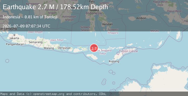 Map of Flores Region, Indonesia