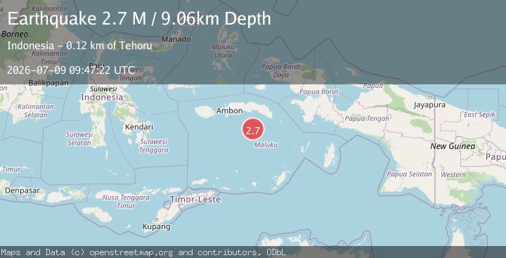 Map of Banda Sea