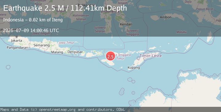Map of Flores Region, Indonesia