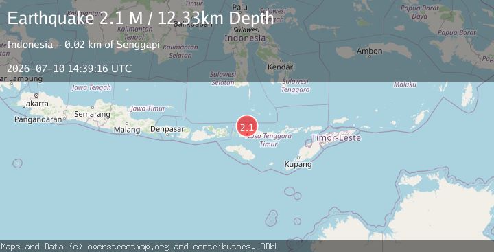 Map of Flores Region, Indonesia