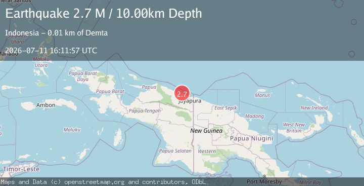 Map of Near North Coast of West Papua