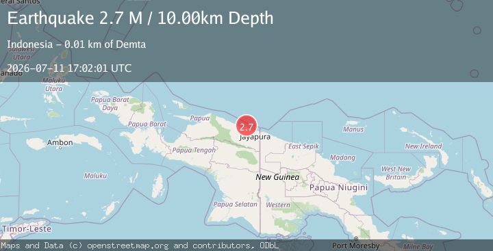 Map of Near North Coast of West Papua