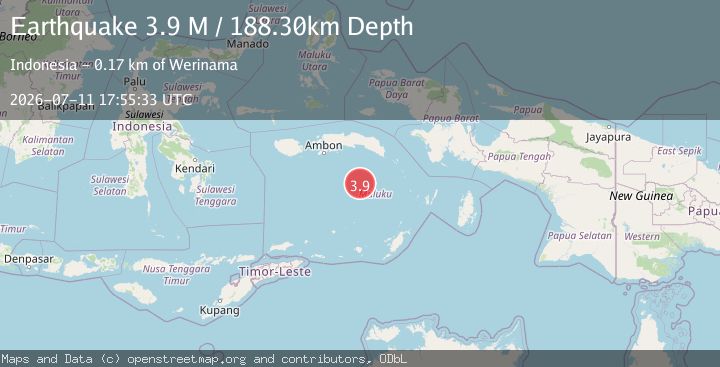 Map of Banda Sea