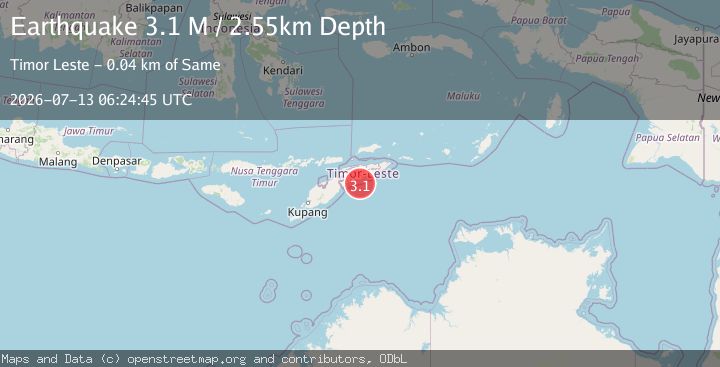 Map of Timor Region