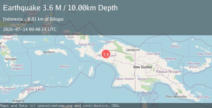 Map of West Papua, Indonesia
