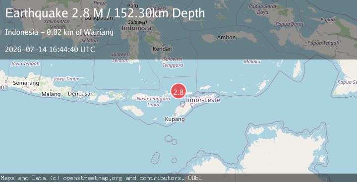Map of Flores Region, Indonesia
