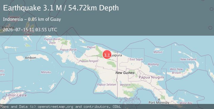 Map of Near North Coast of West Papua