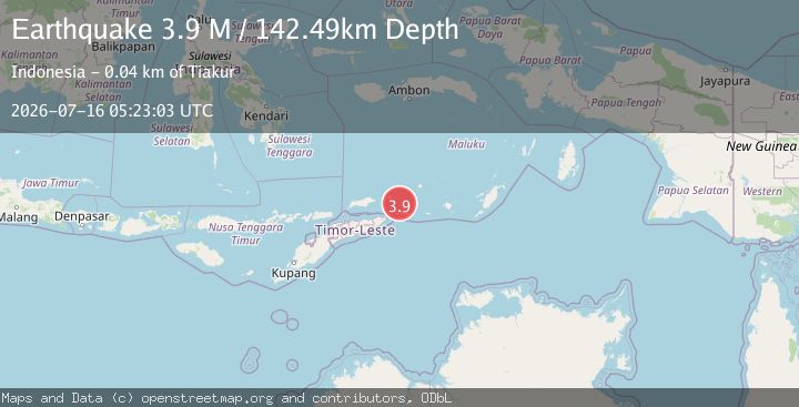 Map of Banda Sea