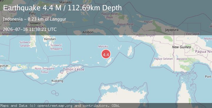 Map of Banda Sea