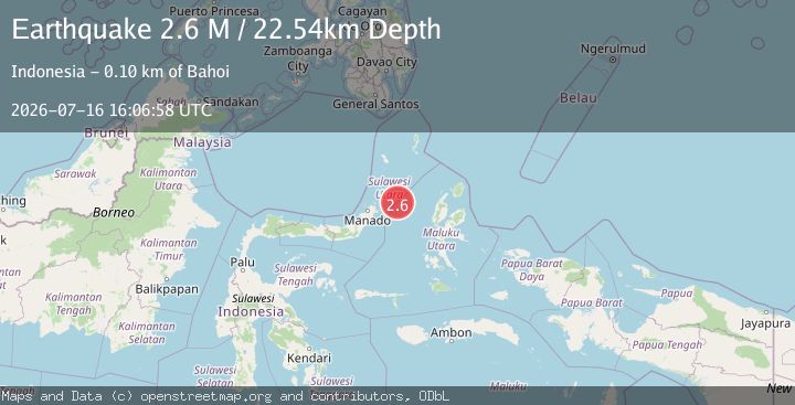 Map of Northern Molucca Sea