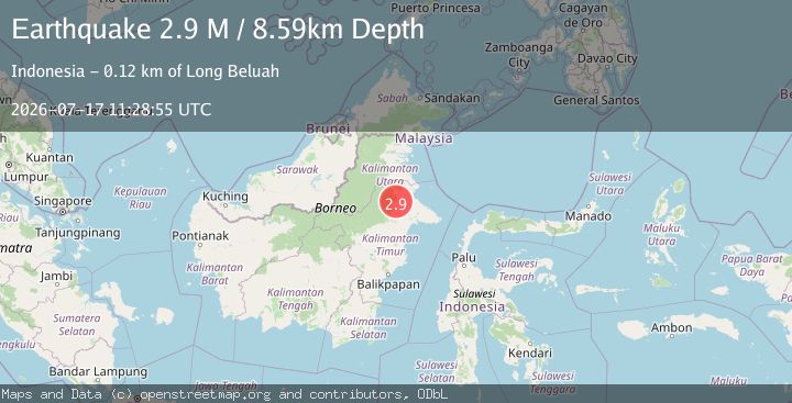 Map of Borneo