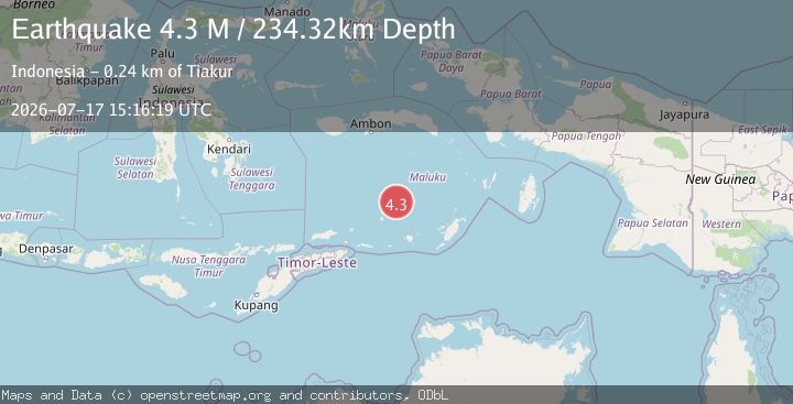 Map of Banda Sea