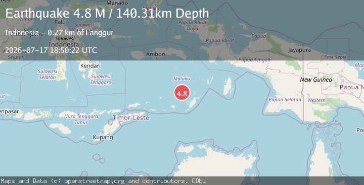 Map of Banda Sea