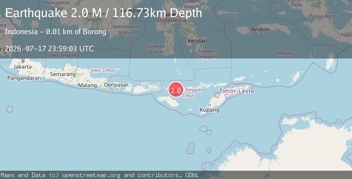 Map of Flores Region, Indonesia