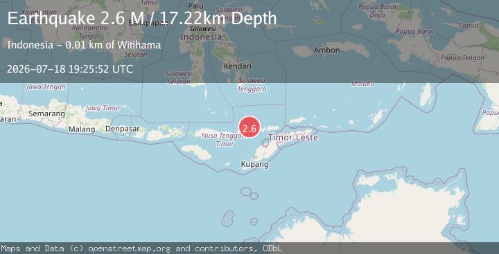 Map of Flores Region, Indonesia