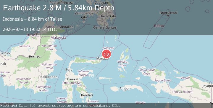 Map of Northern Molucca Sea