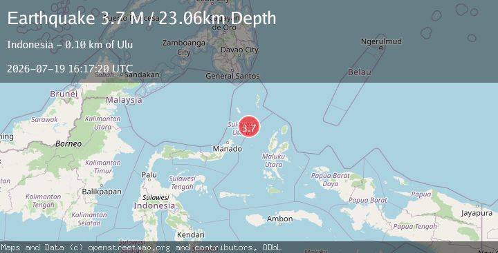 Map of Northern Molucca Sea