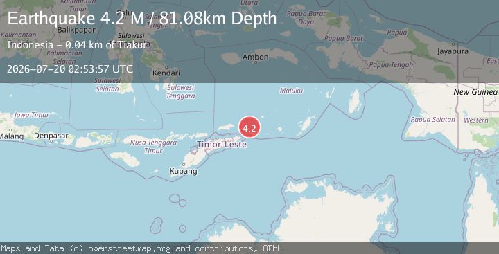 Map of Banda Sea