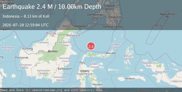 Map of Celebes Sea