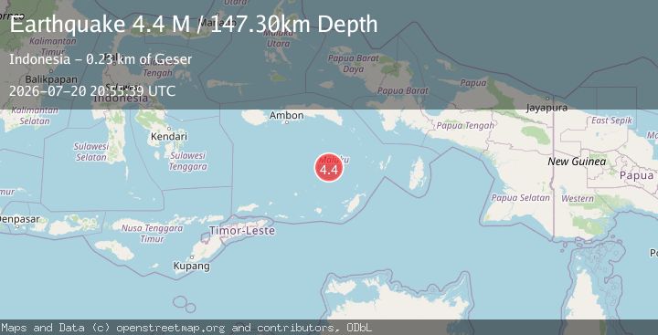 Map of Banda Sea