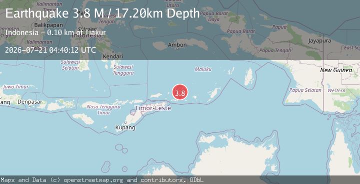 Map of Banda Sea