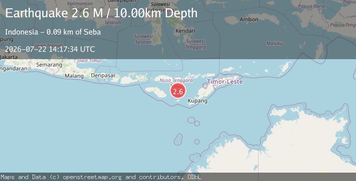 Map of Savu Sea