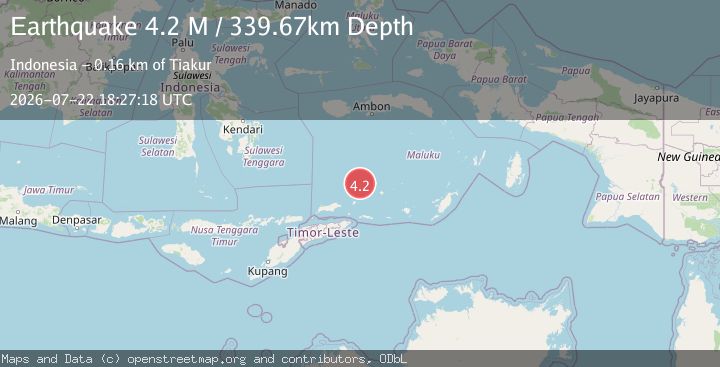 Map of Banda Sea