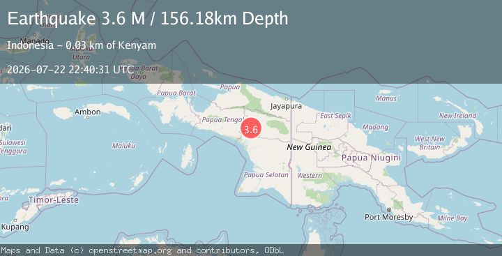 Map of West Papua, Indonesia