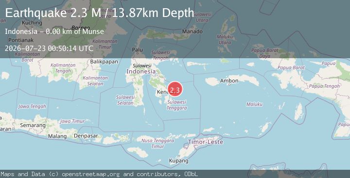 Map of Banda Sea