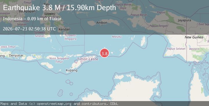 Map of Banda Sea