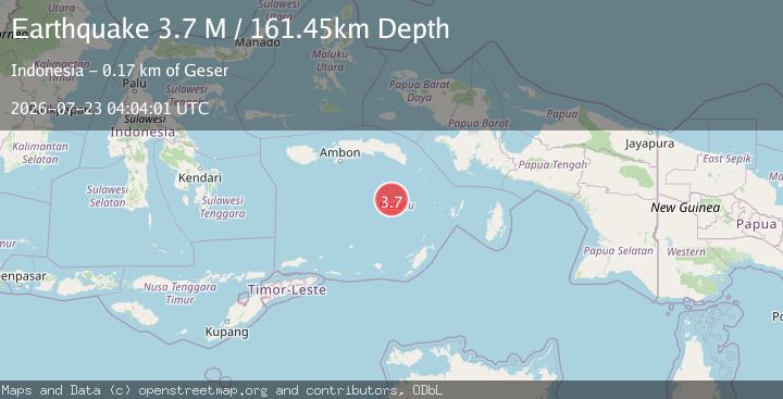 Map of Banda Sea
