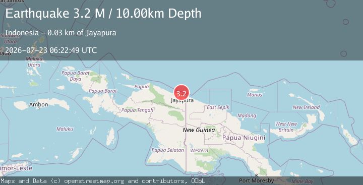 Map of Near North Coast of West Papua