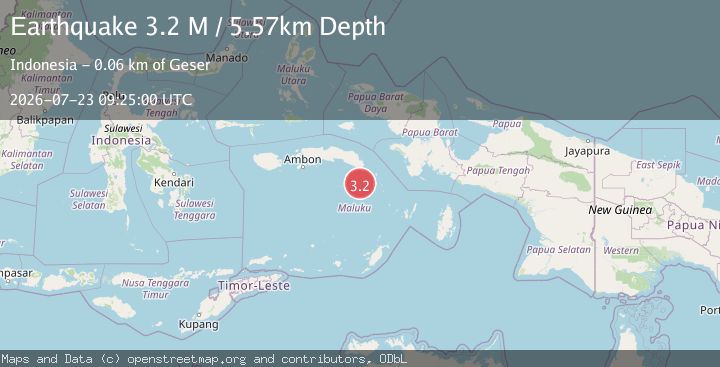 Map of Banda Sea