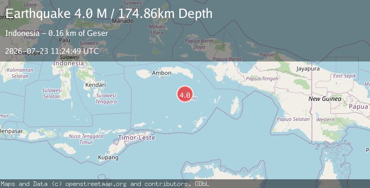 Map of Banda Sea