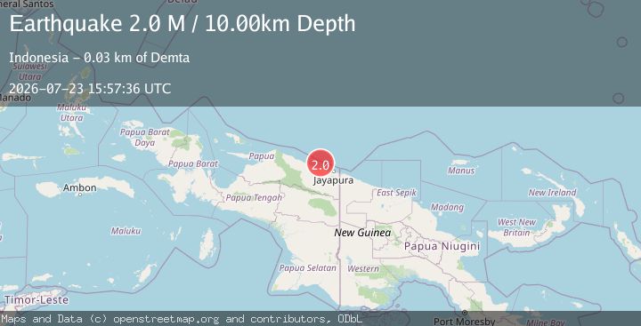 Map of Near North Coast of West Papua