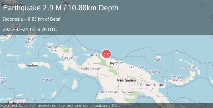 Map of Near North Coast of West Papua