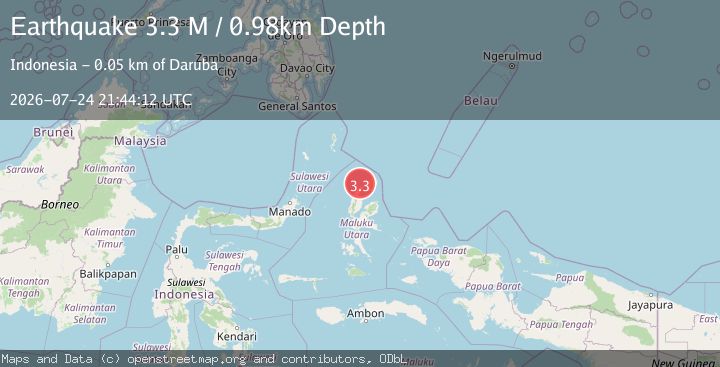 Map of Northern Molucca Sea