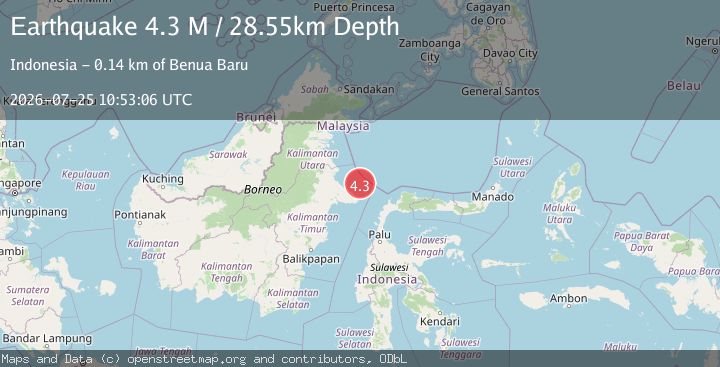 Map of Celebes Sea