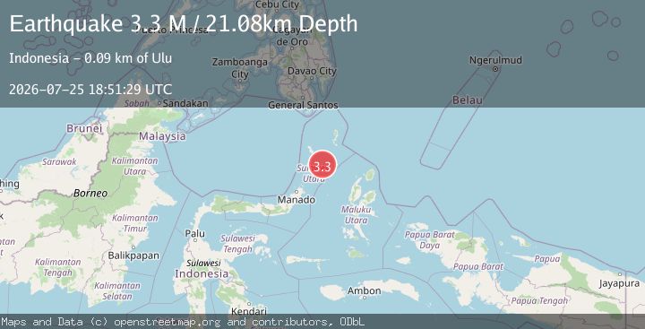 Map of Northern Molucca Sea