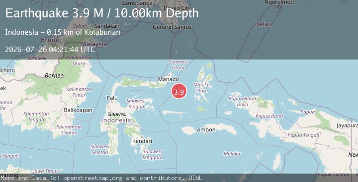 Map of Northern Molucca Sea