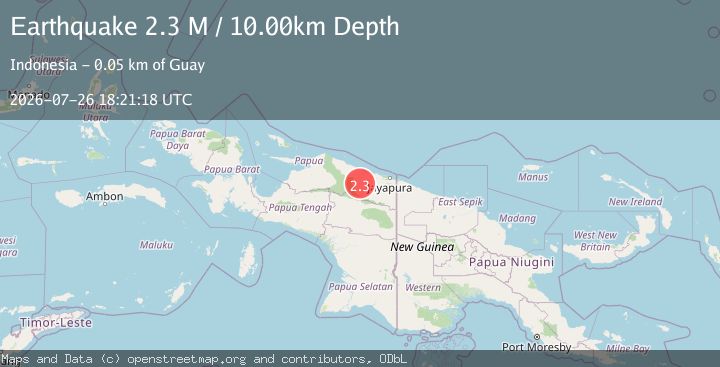 Map of Near North Coast of West Papua