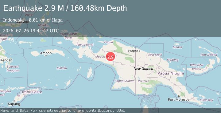 Map of West Papua, Indonesia