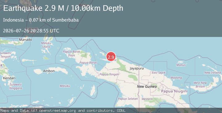 Map of Near North Coast of West Papua