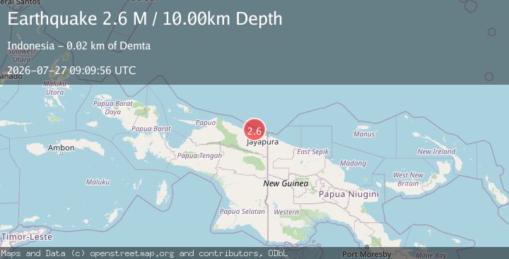 Map of Near North Coast of West Papua