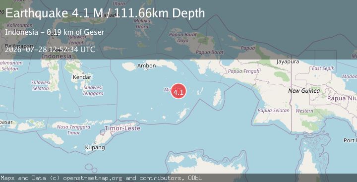 Map of Banda Sea