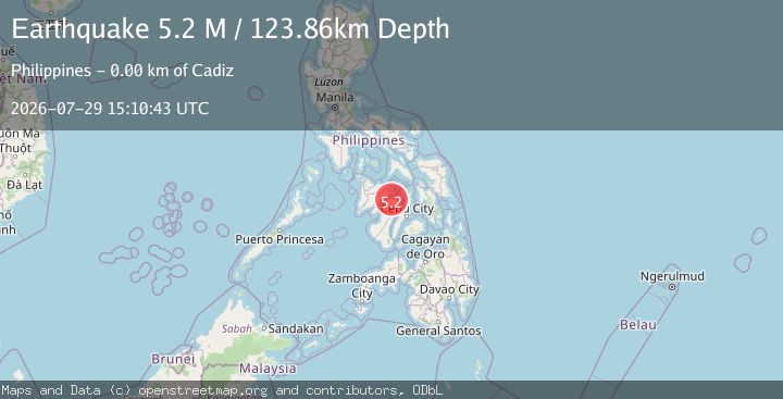 Map of Cebu, Philippines