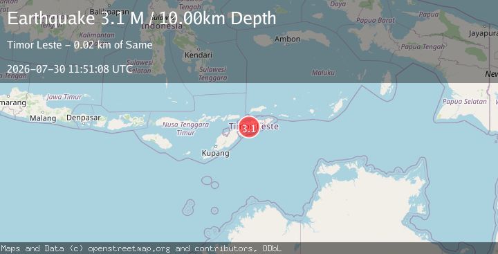 Map of Timor Region