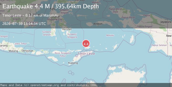 Map of Banda Sea