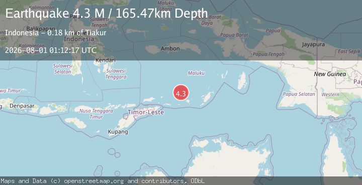 Map of Banda Sea